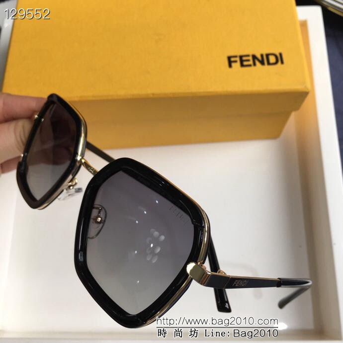 FENDI芬迪 偏關太陽鏡 歐美復古潮大牌 炫酷彩膜墨鏡 男女通用  lly1456